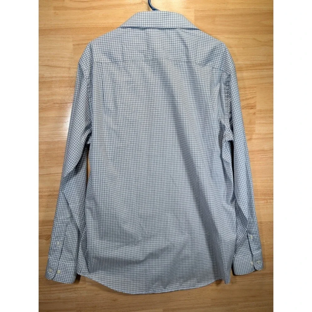 Wilke Rodriguez Slim Fit Dress Shirt Blue Check‎ Large NWT Mens Button Up